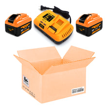 Load image into Gallery viewer, 12.6Ah 20v 60v Battery and Charger Combo for Dewalt 20v 60v Lithium Battery with Charger 12Ah DCB612 DCB609 Dewalt 20v/60v Battery and Charger Kit