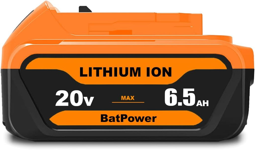 20V 6.5Ah DCB204 Battery Replacement for Dewalt 20V MAX 4.0Ah Battery DCB204 Compatible with Dewalt 20v Max DCD/DCF/DCG/DCS Tools Battery 4Ah 3Ah 2AH