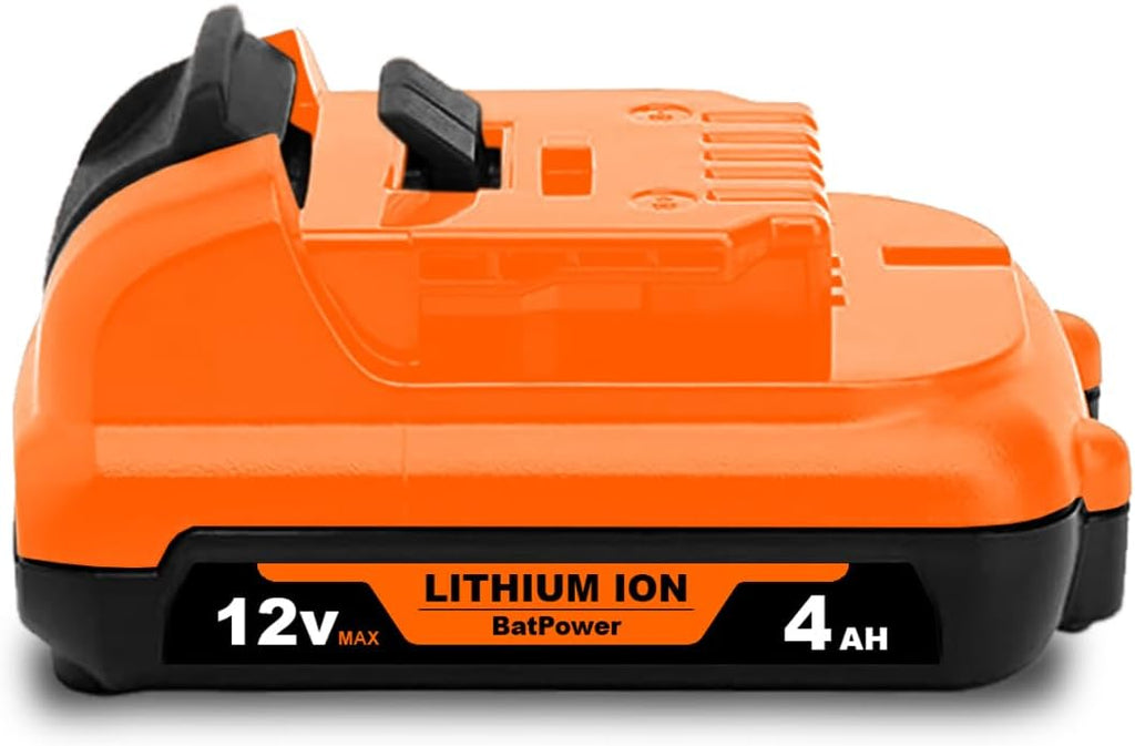 4.0Ah 12V Max Battery DCB124 Replacement for Dewalt 12V MAX Battery 3.0Ah DCB124 Compatible with Dewalt 12V MAX 3AH Lithium Ion Battery DCB124