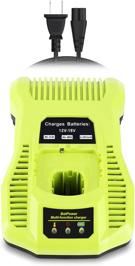 P117 18V Lithium Battery Rapid Charger Replacement for Ryobi 18V ONE+  Battery Charger P117 P118, Compatible with Ryobi 18V 6Ah 5Ah 4Ah 3Ah 2Ah 1.5Ah Battery Fast Charger