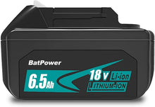 Load image into Gallery viewer, BL1840B 6.5Ah 18V Battery Replacement for Makita 18V 4.0Ah Battery 72Wh BL1840 BL1840B 3.0Ah 54Wh BL1830B BL1830 Compatible with Makita 18 Volts LXT Battery 4Ah 3Ah