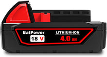 Load image into Gallery viewer, 48-11-1820 18V 4.0AH Lithium XC Compact Battery Replacement for Milwaukee 18V M18 Battery 2.0Ah 3.0Ah 1.5Ah