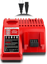 Load image into Gallery viewer, 48-59-1812 Multi Voltage 18v/12v Lithium XC Battery Rapid Charger Replacement for Milwaukee 18V M18 Battery Charger 12V M12 12V 48-59-1812 Charger