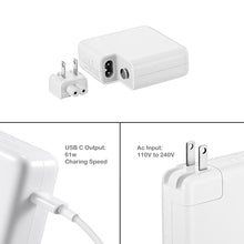 Load image into Gallery viewer, A1718 61W USB-C Charger with USB C cable for Apple MacBook Pro Air 61W USB-C Laptop Power Supply A1718 Ac Adapter