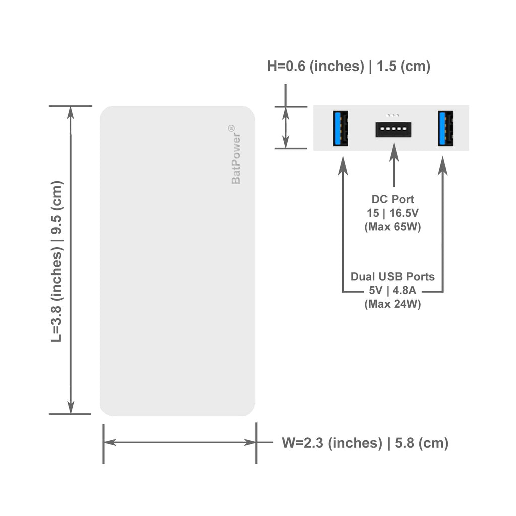 85W 60W 45W Slim Macbook Pro Charger Power Adapter for MacBook Pro Air Retina A1424 A1398 A1343 A1222 A1172 A1290 MD506LL/A MC556LL/B with QC USB Port