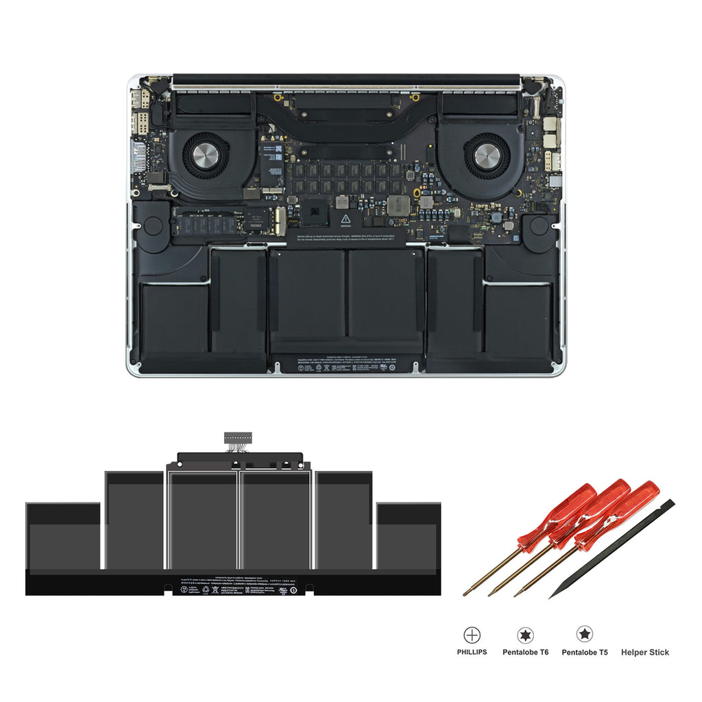 99.5Wh A1618 Battery for Mid 2015 Apple MacBook Pro 15" Retina A1398 EMC 2909 A1398 EMC 2910 MJLQ2LL/A MJLT2LL/A MJLU2LL/A Apple MacBook Pro 15 Inch Retina A1398 Battery A1618