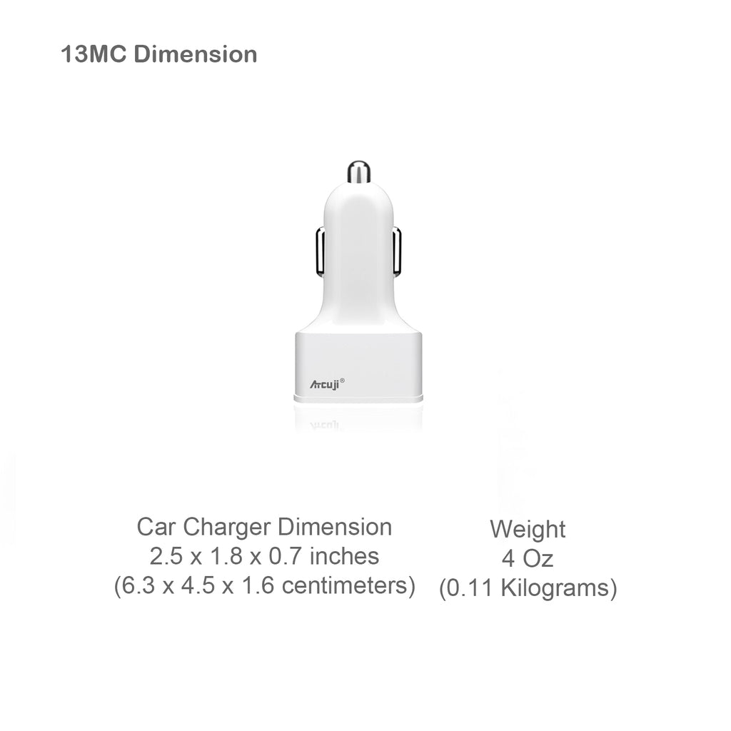 AT13MC Car Charger with 130W Power Delivery for Apple Car Power Supply 85W MagSafe 2 1 Car Charger MacBook Pro Car Charger Adapter MacBook Air Quick Charge iPhone iPad Samsung Galaxy Google Tablet Smartphone