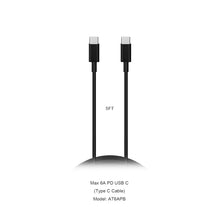 Load image into Gallery viewer, 6.6FT 140W 96W 87W 67W 61W 30W 29W USB C Charge Cable for Apple MacBook Pro Air laptops iPad tablets and iPhone Smartphones Charging Cable