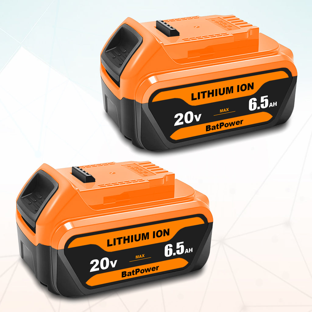 20V 6.5Ah DCB204 Battery Replacement for Dewalt 20V MAX 4.0Ah Battery DCB204 Compatible with Dewalt 20v Max DCD/DCF/DCG/DCS Tools Battery 4Ah 3Ah 2AH