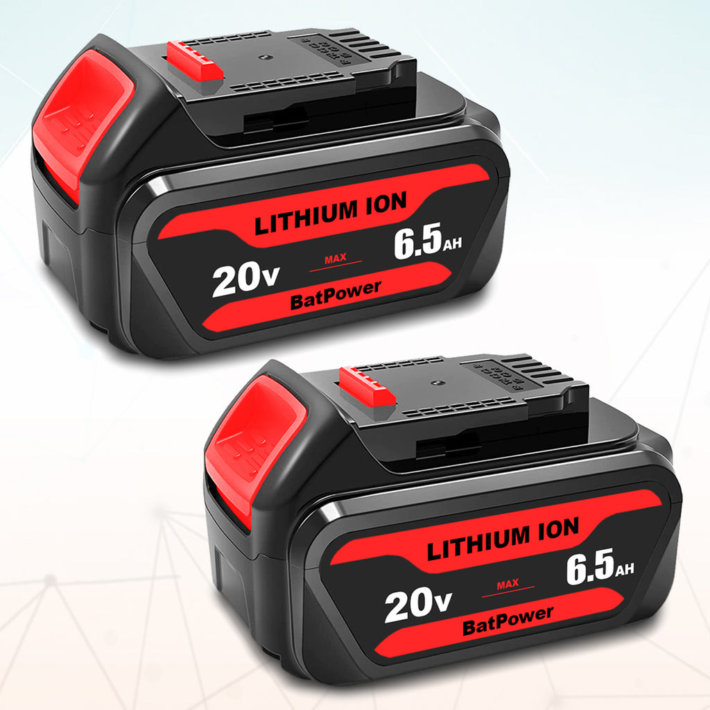 20V 6.5Ah DCB206 Battery for Dewalt 20V Max Battery 6 Ah DCB206 5 Ah DCB205-2 4 Ah DCB204 Dewalt 20V MAX XR Battery Lithium Ion 6.0Ah 5.0Ah 4.0Ah