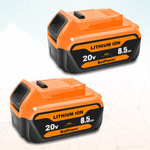 Load image into Gallery viewer, 20V 8.5Ah DCB207 Battery Replacement for Dewalt 20V Battery 7.0Ah 6.0Ah 5.0Ah 4.0Ah DCB206 DCB207 DCB204 Lithium Battery Dewalt 20v Max XR Battery