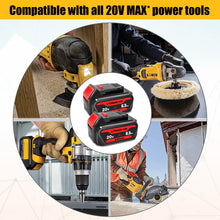 Load image into Gallery viewer, 20V 6.5Ah DCB206 Battery for Dewalt 20V Max Battery 6 Ah DCB206 5 Ah DCB205-2 4 Ah DCB204 Dewalt 20V MAX XR Battery Lithium Ion 6.0Ah 5.0Ah 4.0Ah