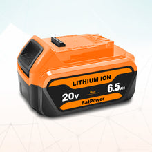 Load image into Gallery viewer, 20V Max 6.5Ah Lithium Ion Battery for Dewalt 20V Max 5.0Ah Battery DCB205-2 Dewalt DCD/DCF/DCG/DCS tools 20v Max XR Battery 5.0Ah 4.0Ah 3.0Ah