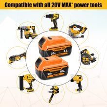 Load image into Gallery viewer, 20V 6.5Ah DCB204 Battery Replacement for Dewalt 20V MAX 4.0Ah Battery DCB204 Compatible with Dewalt 20v Max DCD/DCF/DCG/DCS Tools Battery 4Ah 3Ah 2AH