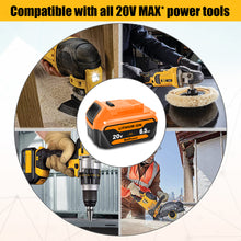 Load image into Gallery viewer, 20V Max 6.5Ah Lithium Ion Battery for Dewalt 20V Max 5.0Ah Battery DCB205-2 Dewalt DCD/DCF/DCG/DCS tools 20v Max XR Battery 5.0Ah 4.0Ah 3.0Ah