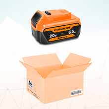 Load image into Gallery viewer, 6.5Ah 20V Max Battery Premium 6.0Ah DCB206 Replacement for Dewalt 20V Battery 6.0Ah 5.0Ah 4.0Ah DCB206 DCB204 DCB205-2 Lithium Ion 20v Max XR Battery