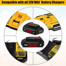 Load image into Gallery viewer, 20V MAX 4.0Ah DCB201 Compact Battery Replacement for Dewalt 20V Compact Battery 1.5Ah DCB201 1.0Ah 2.0Ah 2.5Ah 3.0Ah Dewalt 20V Max Compact Battery