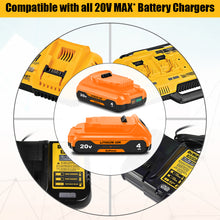 Load image into Gallery viewer, 20V MAX Compact Battery 4.0Ah DCB203 for Dewalt 20V Max Battery 2.0Ah DCB203-2 3.0Ah DCB230-2 4.0Ah DCB240-2 Dewalt 20V Compact Battery 2Ah 3Ah 4Ah