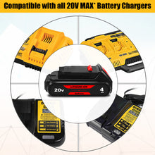 Load image into Gallery viewer, 20V MAX 4.0Ah DCB230 Compact Battery Replacement for Dewalt 20V Battery 3Ah DCB230 2Ah DCB203 1.5Ah DCB201 Dewalt 20V MAX XR 3.0Ah Lithium Battery