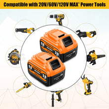 Load image into Gallery viewer, 9Ah 20V/60V Battery DCB609 for Dewalt 20v 60v Max Battery 9.0Ah 6.0Ah DCB609 DCB606 20v 60v Battery Compatible with Dewalt 9 Ah 20v/60v Battery