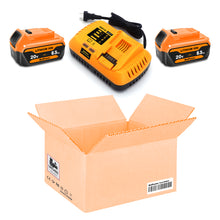 Load image into Gallery viewer, 6.5Ah 20V Max Batteries with Charger Kit Replacement for Dewalt 20V Battery with Charger Combo DCB118 6Ah 5Ah 4Ah DCB206 DCB204 DCB205-2 Compatible with Dewalt 20v Battery and Charger