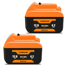 Load image into Gallery viewer, 12.6Ah 20v/60v DCB612 Lithium Battery for Dewalt 20V 60V Battery DCB612 DCB615 DCB609 DCB606 12Ah 9Ah 6Ah 20V/60V Battery Dewalt 20v/60v Max Battery