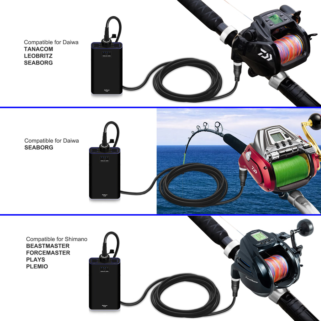 7.8Ah-15Ah Electric Fishing Reel Battery for Daiwa Tanacom 1200 1000 800 750 500 Seaborg 1200MJ SB800MJ 800MJ 500MJ Shimano Electric Reel Battery