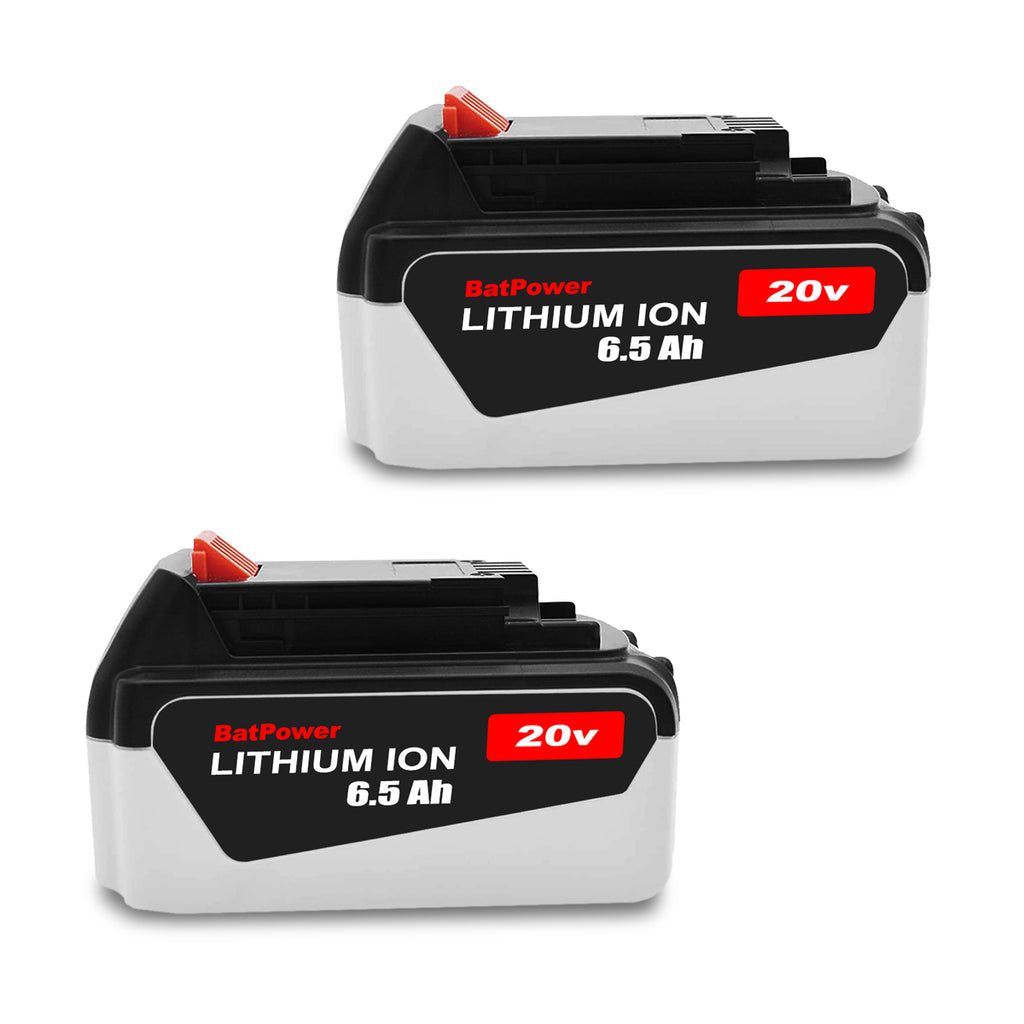 LB2X4020 20V 6.5Ah Extended Capacity Battery Replacement for Black & Decker 20V Battery