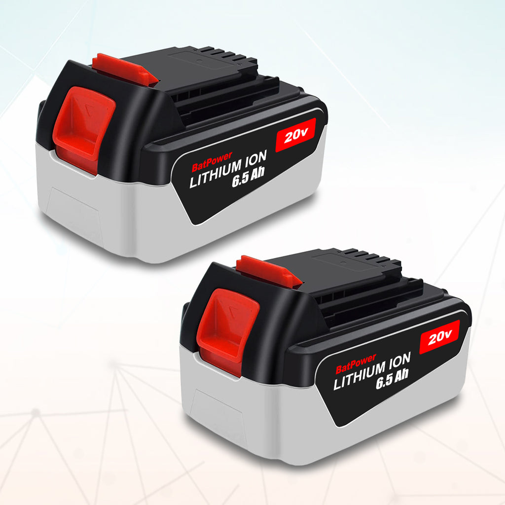 LB2X4020 20V 6.5Ah Extended Capacity Battery Replacement for Black & Decker 20V Battery