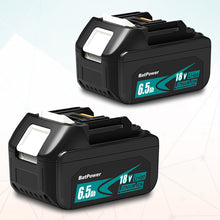 Load image into Gallery viewer, BL1840B 6.5Ah 18V Battery Replacement for Makita 18V 4.0Ah Battery 72Wh BL1840 BL1840B 3.0Ah 54Wh BL1830B BL1830 Compatible with Makita 18 Volts LXT Battery 4Ah 3Ah