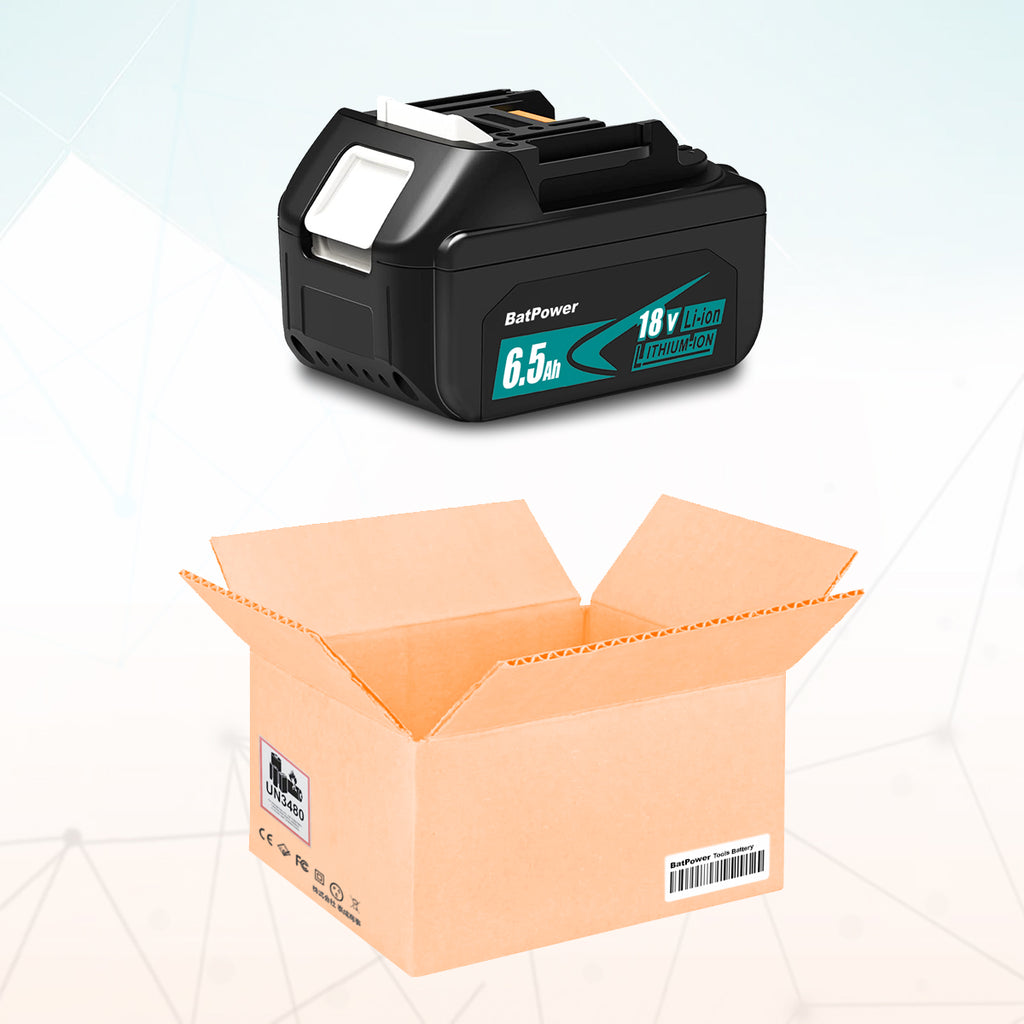 BL1840B 6.5Ah 18V Battery Replacement for Makita 18V 4.0Ah Battery 72Wh BL1840 BL1840B 3.0Ah 54Wh BL1830B BL1830 Compatible with Makita 18 Volts LXT Battery 4Ah 3Ah