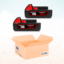 Load image into Gallery viewer, 48-11-1820 18V 4.0AH Lithium XC Compact Battery Replacement for Milwaukee 18V M18 Battery 2.0Ah 3.0Ah 1.5Ah