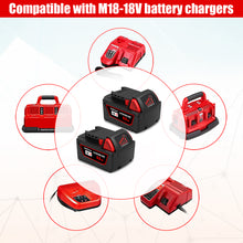 Load image into Gallery viewer, 48-11-1865 18V 6.5AH Lithium XC6.0 Extended Capacity Battery Replacement for Milwaukee 18V Battery M18 6.0Ah 5.0Ah 4.0Ah 3.0Ah 48-11-1860 48-11-1850