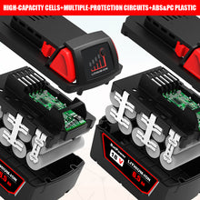 Load image into Gallery viewer, 48-11-1865 18V 6.5AH Lithium XC6.0 Extended Capacity Battery Replacement for Milwaukee 18V Battery M18 6.0Ah 5.0Ah 4.0Ah 3.0Ah 48-11-1860 48-11-1850