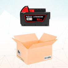 Load image into Gallery viewer, 48-11-1850 6.5AH 18V Lithium XC Extended Capacity Battery Replacement for Milwaukee 18V M18 Battery 5.0Ah 4.0Ah 3.0Ah