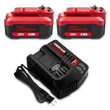 Load image into Gallery viewer, 6.5Ah CMCB204 20V V20 Battery with Charger Combo Replacement for CRAFTSMAN 20V Battery and Charger Kit CBCB104 20V 6.0Ah CMCB206 4.0Ah CMCB204