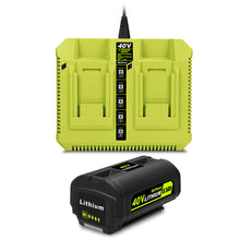 Load image into Gallery viewer, 6.5AH 40V Lithium Battery and Charger Combo for Ryobi 40V Battery with Charger Kit OP401 OP40602 OP40601 6Ah 5Ah 4Ah 3Ah Ryobi 40V Battery and Charger