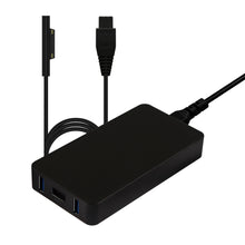 Load image into Gallery viewer, S65 65W Slim Surface Charger for Microsft Surface Pro Laptop Book Go Power Supply Adapter with dual QC USB Ports Fast Charge for Tablet &amp; Smartphone.