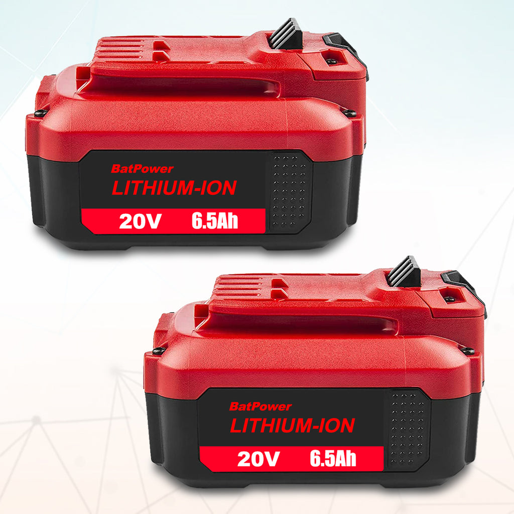 CMCB204 6.5Ah 20V V20 High Capacity Lithium Ion Battery Replacement for CRAFTSMAN 20V Battery 6.0Ah 5.0Ah 4.0Ah 3.0Ah 2.0Ah 20V Max CMCB206 CMCB205 CMCB204 CMCB202 V20 Battery