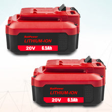 Load image into Gallery viewer, CMCB204 6.5Ah 20V V20 High Capacity Lithium Ion Battery Replacement for CRAFTSMAN 20V Battery 6.0Ah 5.0Ah 4.0Ah 3.0Ah 2.0Ah 20V Max CMCB206 CMCB205 CMCB204 CMCB202 V20 Battery