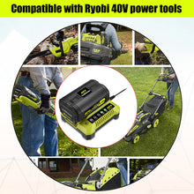 Load image into Gallery viewer, 6.5AH 40V Lithium Battery and Charger Combo for Ryobi 40V Battery with Charger Kit OP401 OP40602 OP40601 6Ah 5Ah 4Ah 3Ah Ryobi 40V Battery and Charger