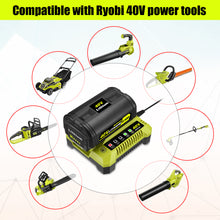 Load image into Gallery viewer, 6.5AH 40V Lithium Battery and Charger Combo for Ryobi 40V Battery with Charger Kit OP401 OP40602 OP40601 6Ah 5Ah 4Ah 3Ah Ryobi 40V Battery and Charger