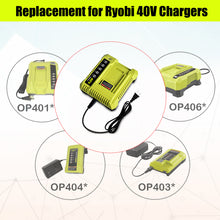 Load image into Gallery viewer, 6.5AH 40V Lithium Battery and Charger Combo for Ryobi 40V Battery with Charger Kit OP401 OP40602 OP40601 6Ah 5Ah 4Ah 3Ah Ryobi 40V Battery and Charger