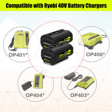 Load image into Gallery viewer, 6.5AH 40V OP4040 OP40404 Lithium Battery for Ryobi 40V Battery 4.0Ah Compatible with Ryobi 40v 3.0Ah OP40301 2.6Ah OP40261 2.0Ah OP40201 Battery