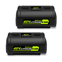 Load image into Gallery viewer, 6.5AH 40V OP4040 OP40404 Lithium Battery for Ryobi 40V Battery 4.0Ah Compatible with Ryobi 40v 3.0Ah OP40301 2.6Ah OP40261 2.0Ah OP40201 Battery