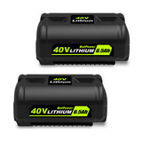 6.5AH OP40602 40V Lithium Battery for Ryobi 40V Battery 6Ah 5Ah 4Ah 3Ah 2.6Ah 2Ah OP40602 OP40601 OP4050A OP4040 OP4060 OP40404 OP40301 OP40261