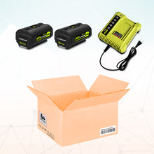 Load image into Gallery viewer, 6.5AH 40V Lithium Battery and Charger Combo for Ryobi 40V Battery with Charger Kit OP401 OP40602 OP40601 6Ah 5Ah 4Ah 3Ah Ryobi 40V Battery and Charger