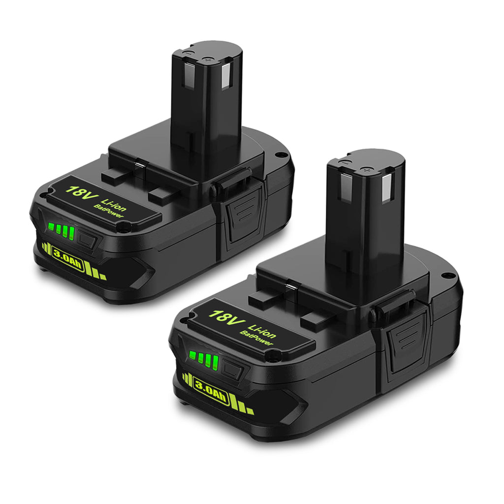 P190 18 Volt 4.0Ah Compact Battery for Ryobi 18V Battery 3.0Ah 2.0Ah 1 BatPower