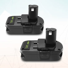 Load image into Gallery viewer, P190 18 Volt 4.0Ah Compact Battery for Ryobi 18V Battery 3.0Ah 2.0Ah 1.5Ah P190 P191 PBP003 PBP006 P189 PBP002 Compatible with Ryobi 18 Volt ONE+ Battery 2Ah 36Wh 1.5Ah 27Wh 3Ah 54Wh