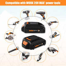 Load image into Gallery viewer, WA3575 20V 4.0Ah Compact Battery for WORX 20V Battery 2.0Ah 3.0Ah 1.5Ah WG630 WG322 WG543 WG163 WA3520 WA3525 WA3575 20V Lithium ion Battery